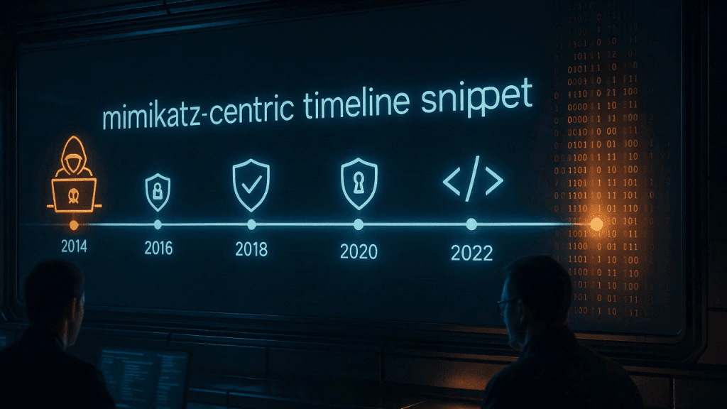 mimikatz-centric timeline snippet