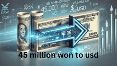 45 million won to usd