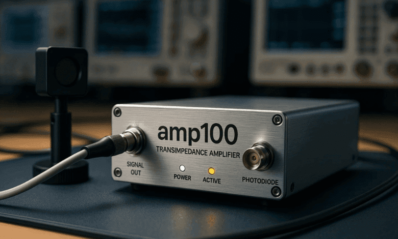 amp100 transimpedance amplifier