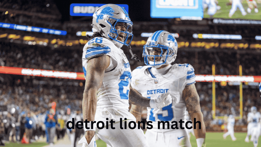 detroit lions match