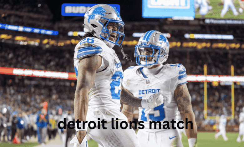 detroit lions match