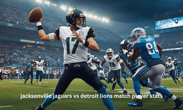 jacksonville jaguars vs detroit lions match player stats