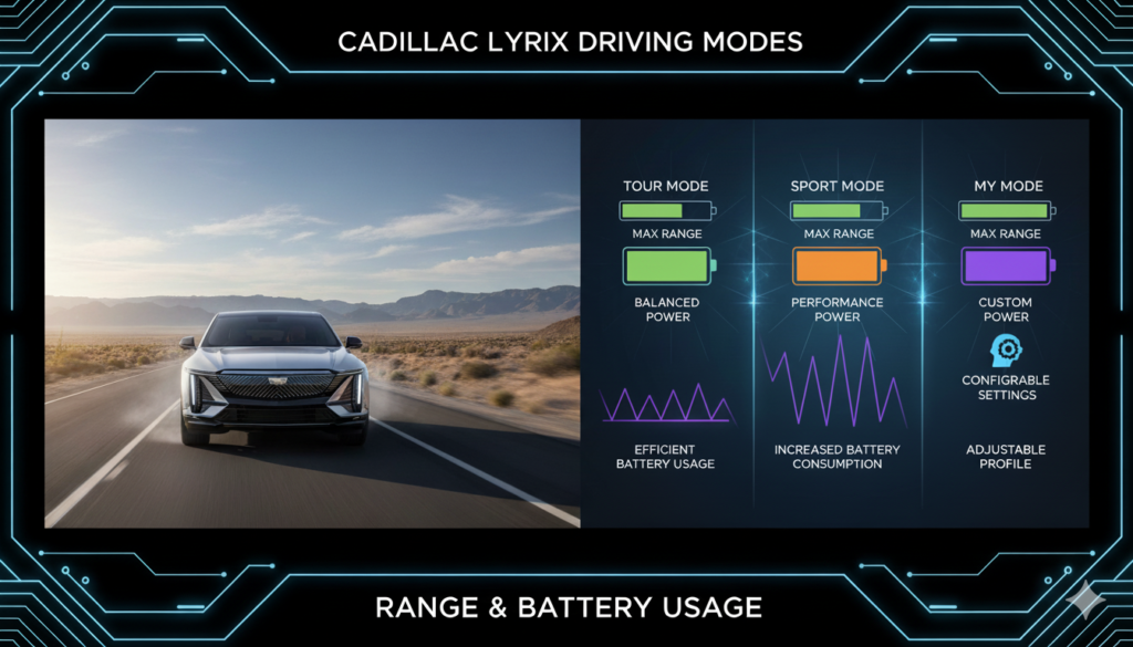 Cadillac Lyriq Driving Modes